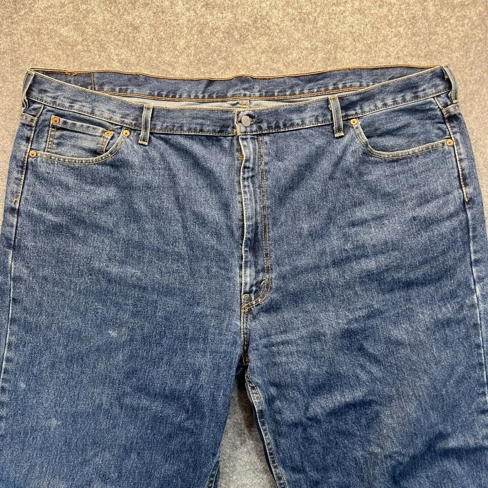 Levis Jeans Men's 52x32 550‎ Relaxed Fit Straight Leg Blue Denim Pants